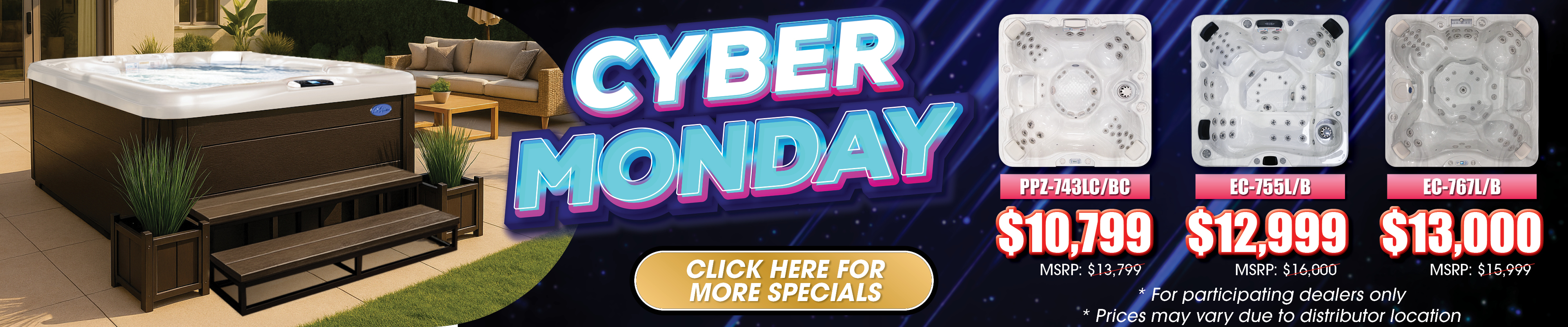 Calspas hot tub being used in a family setting - Mallorca